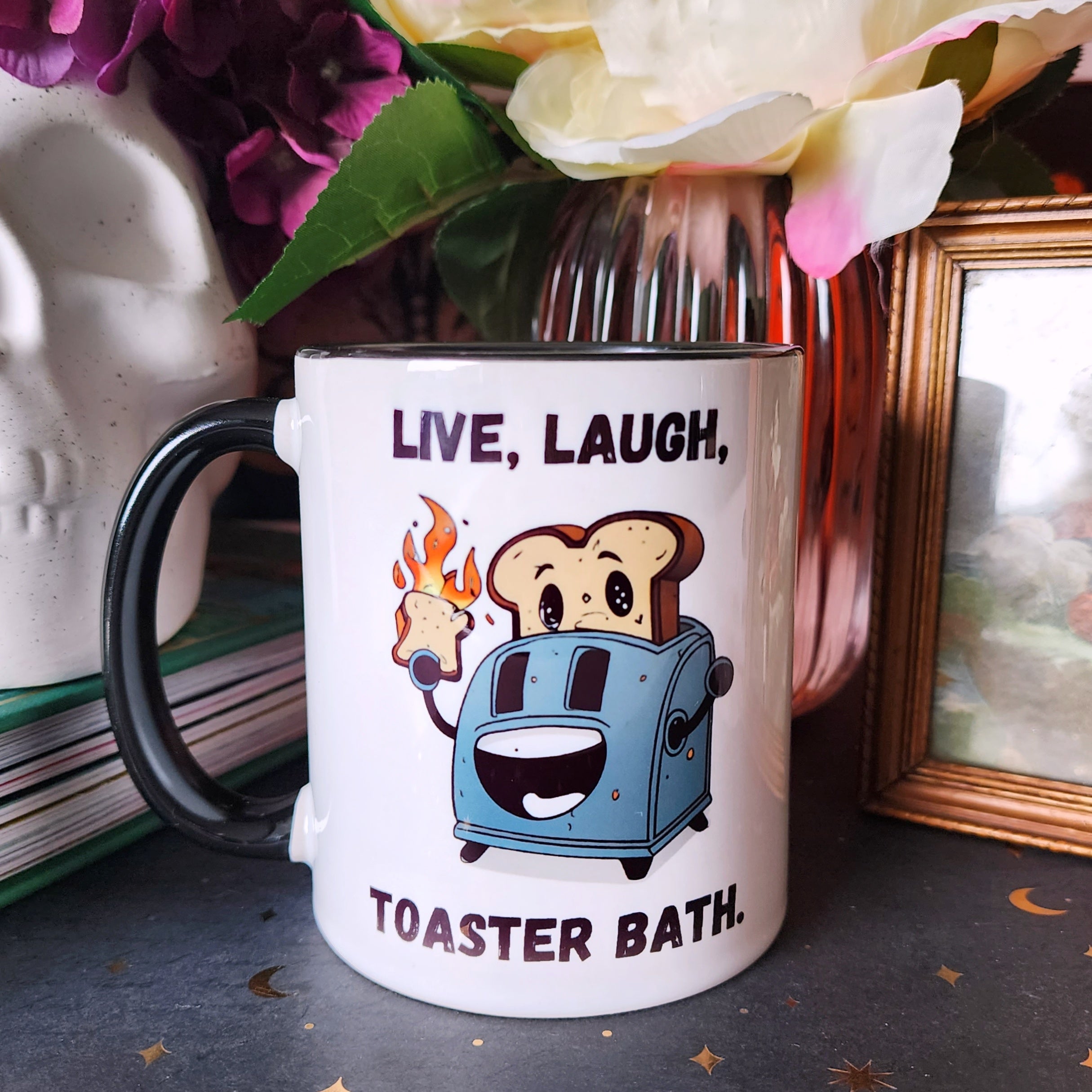 Live Laugh Toaster Bath - Cursive Craft 