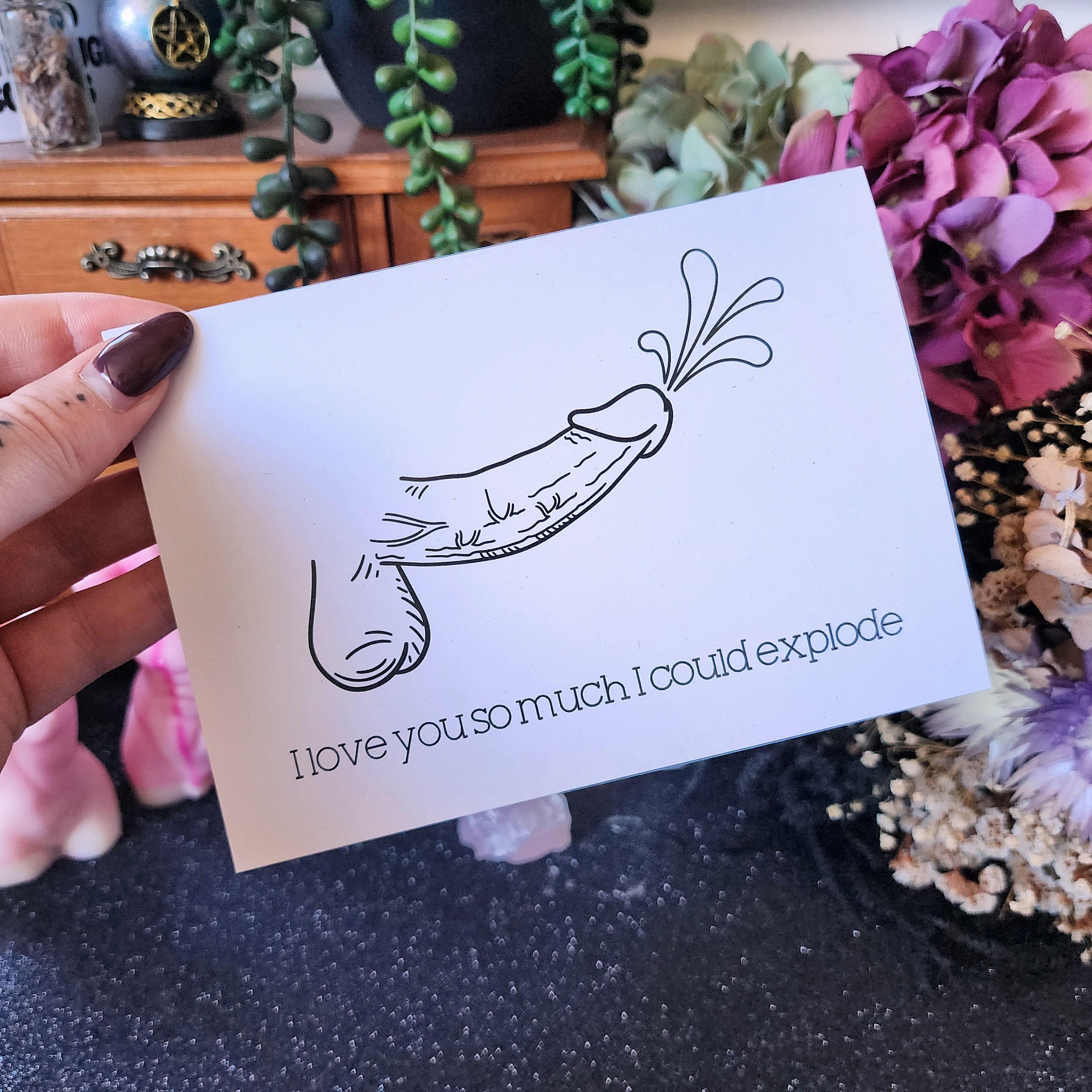 I love you so much I could explode - Cursive Craft 