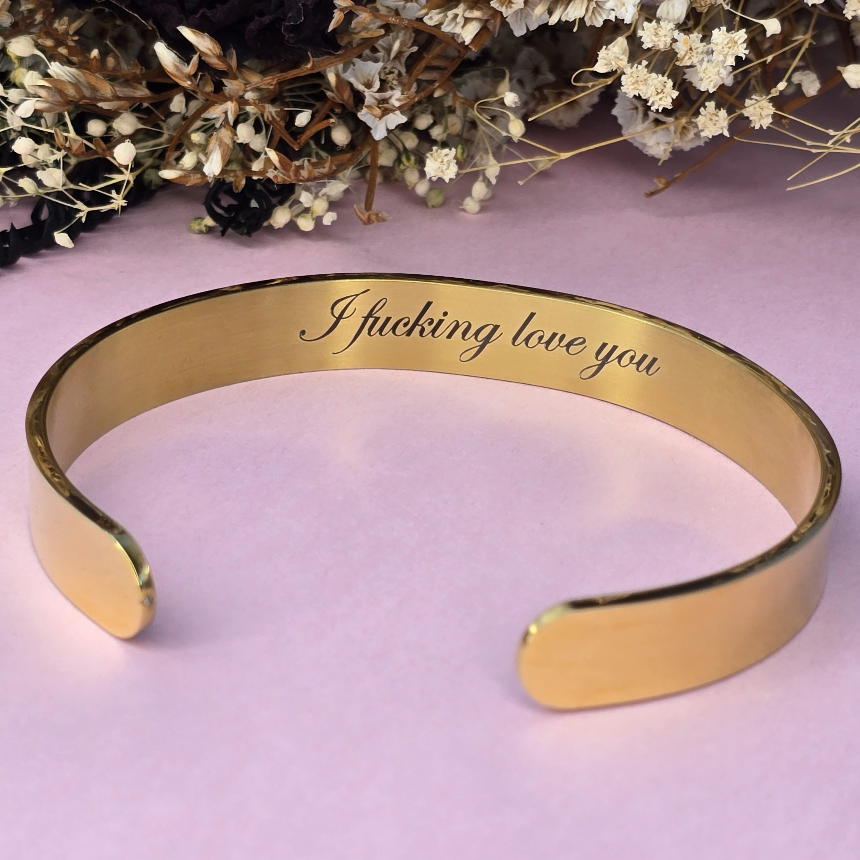 Personalized Wrist Cuff - Thicker