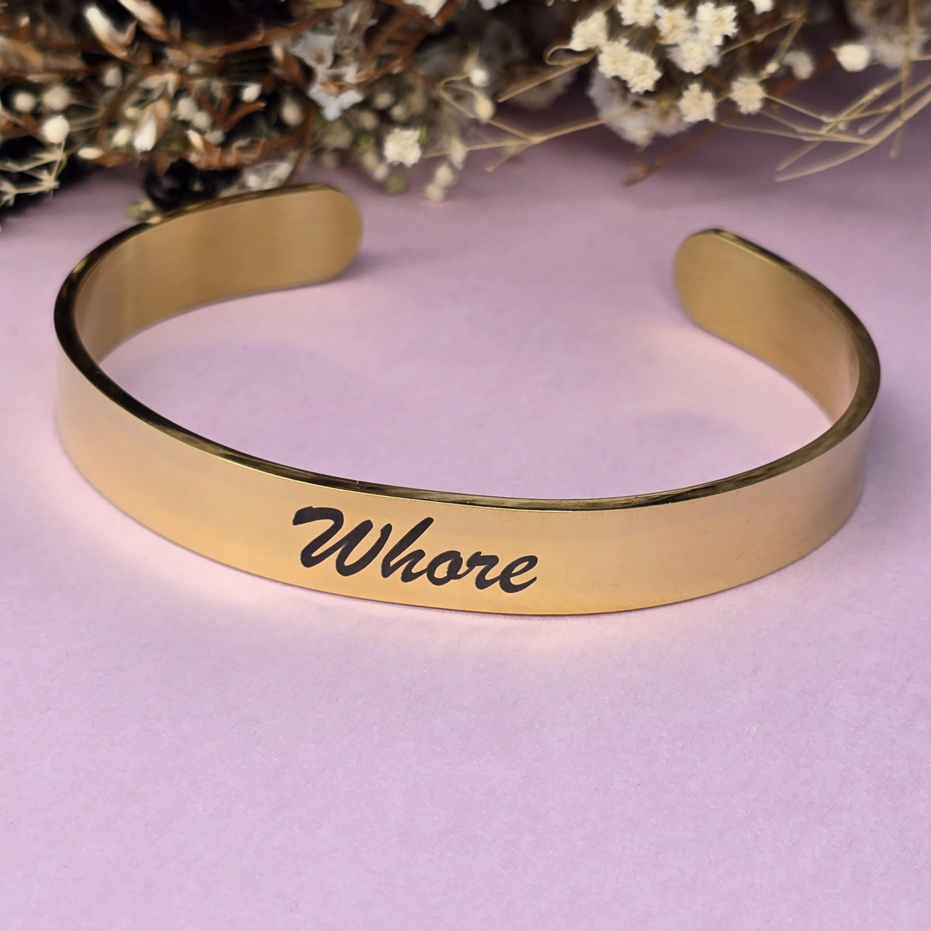 Personalized Wrist Cuff - Thicker