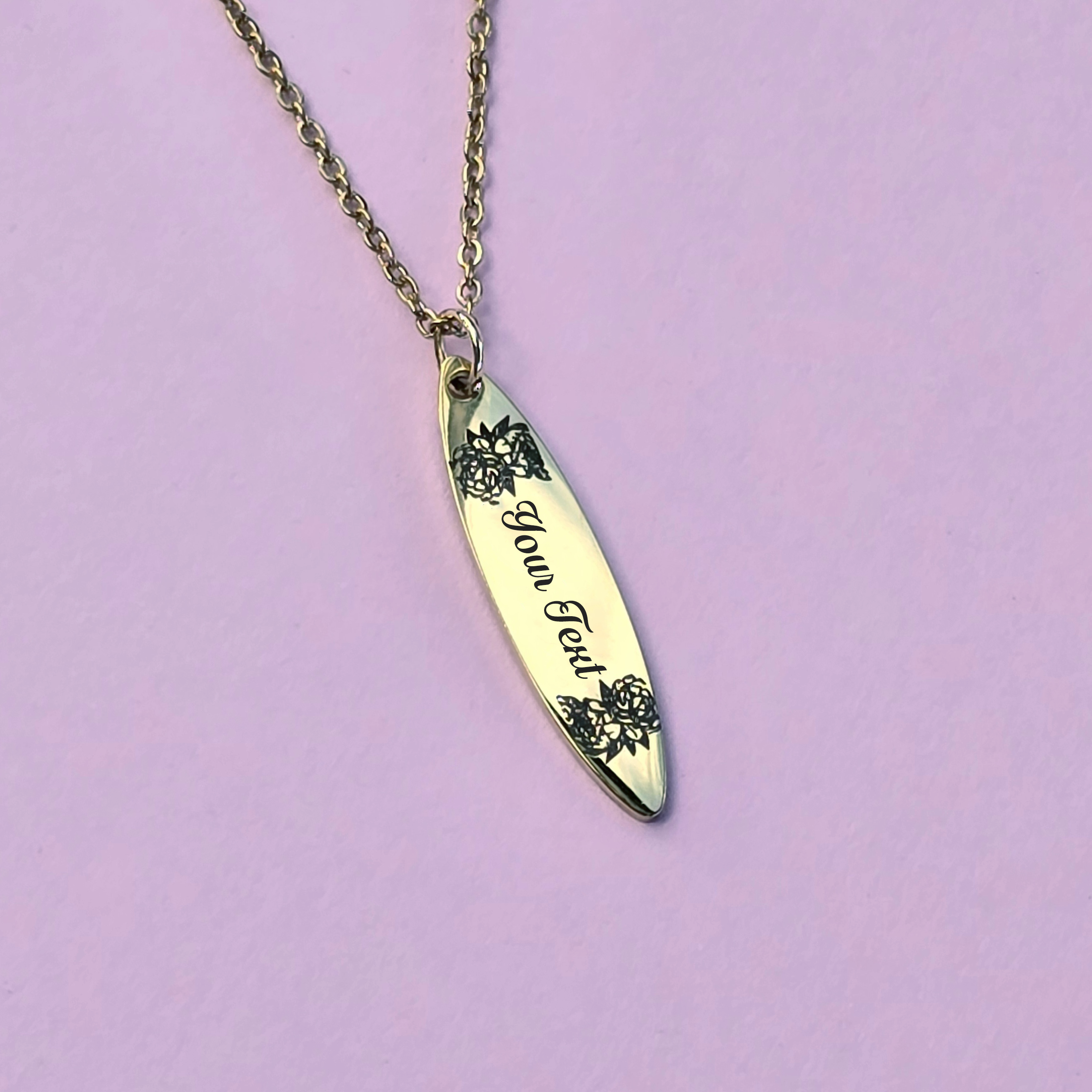 Personalized "Leaf" Necklace