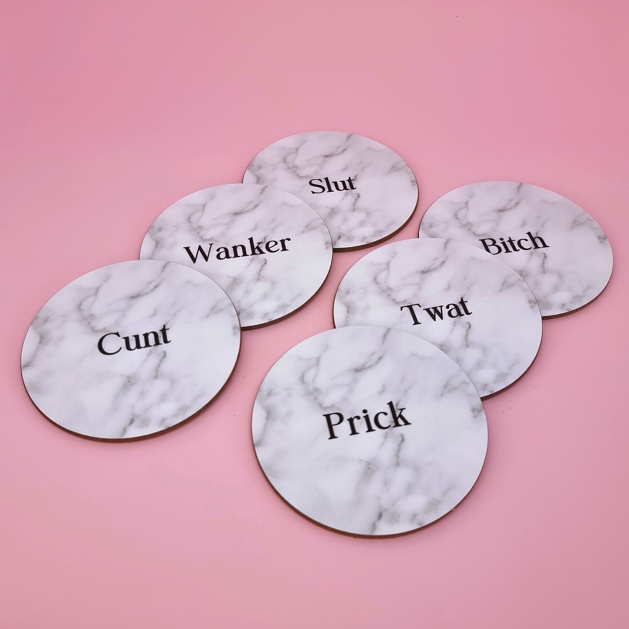 Sweary Coasters - Cursive Craft 