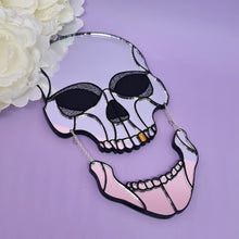 Load image into Gallery viewer, Mirror Skull Wall Decor - Cursive Craft 
