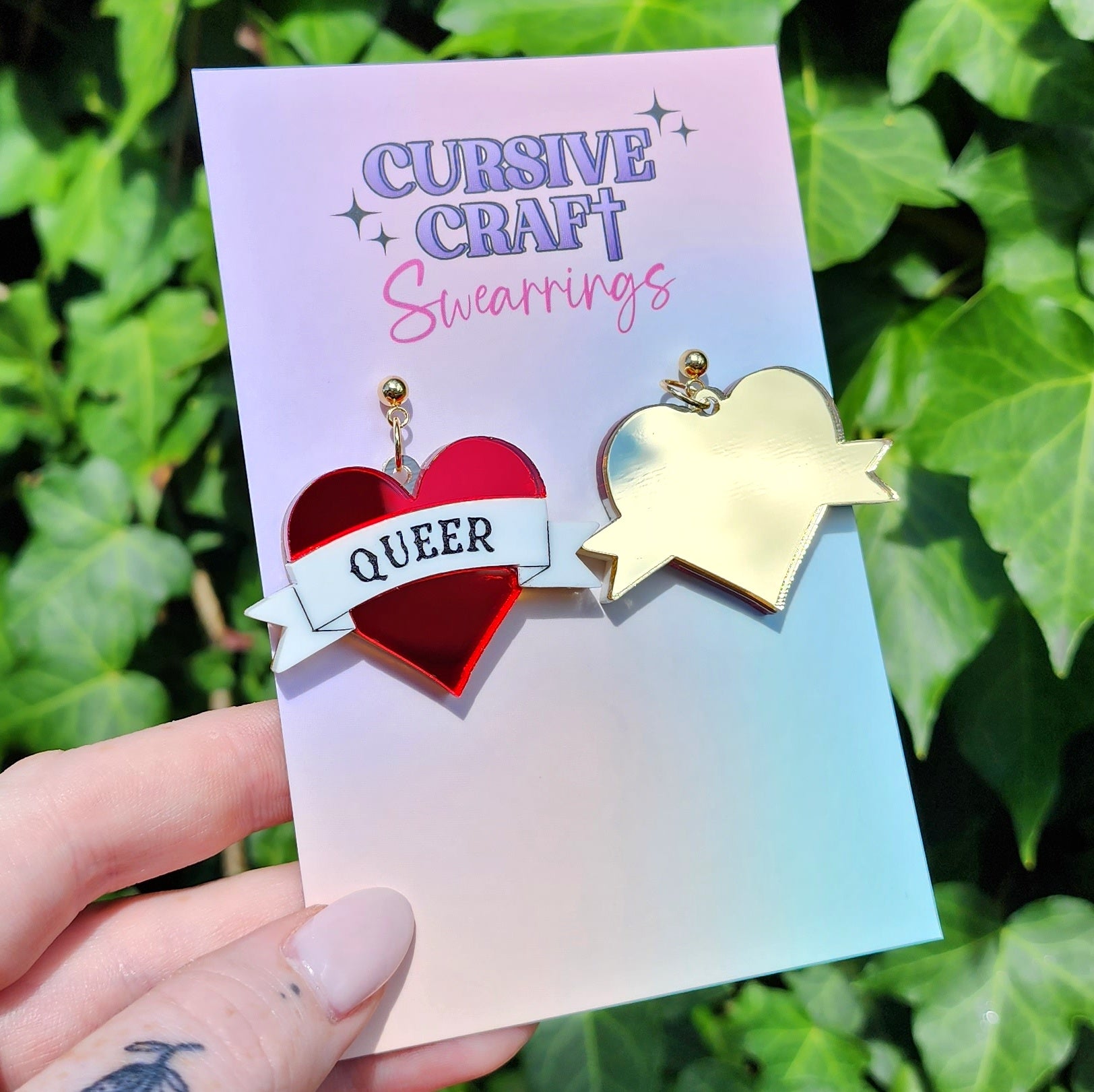 Queer Hearts - Cursive Craft 