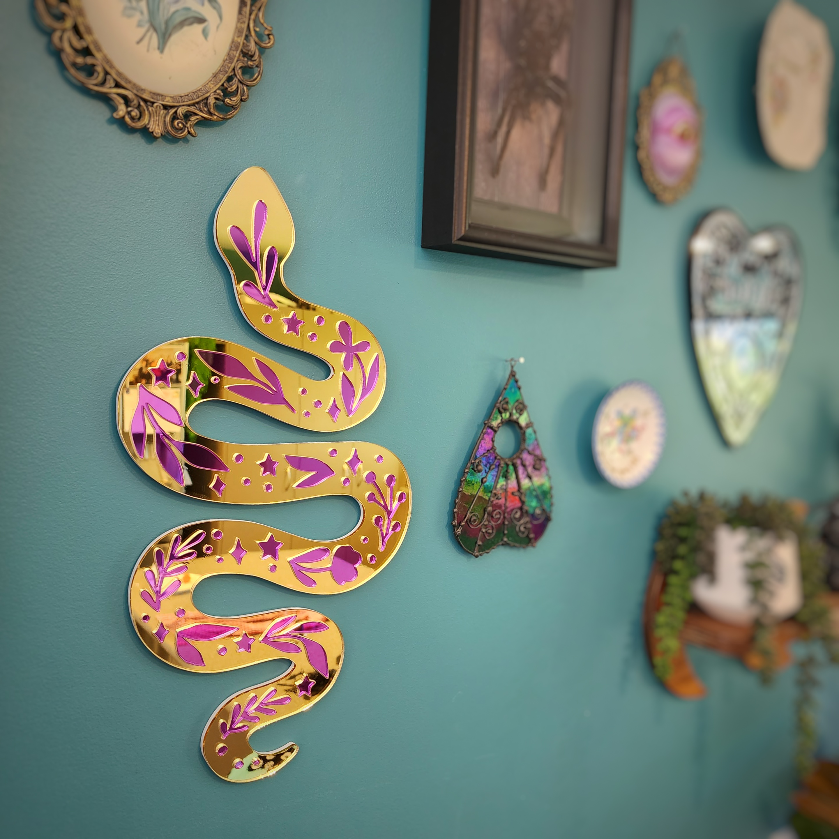 Snake Mirror - Cursive Craft 